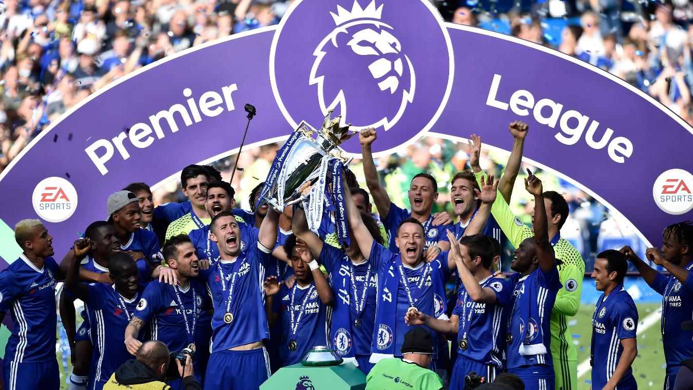 Chelsea celebrate Premier League title triumph