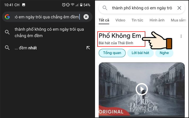 cách tìm bài hát theo lời bài hát