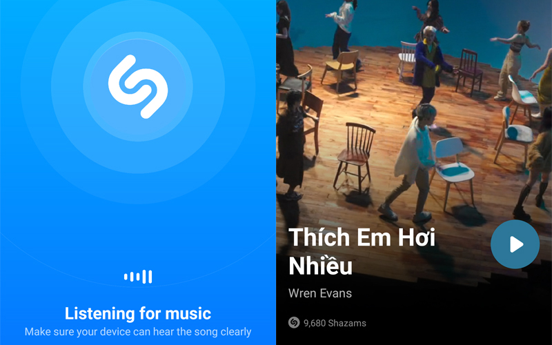 cách dùng shazam tìm bài hát